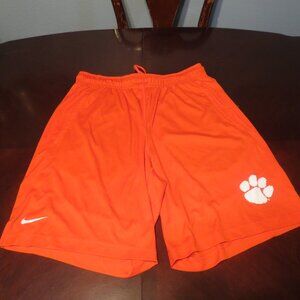 Clemson Tigers Shorts Men's Med. Orange NCAA Basketball Nike Dri-FIT Logo